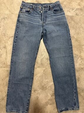 Levi's  Blue Relaxed Straight Jeans 501. 90’s
